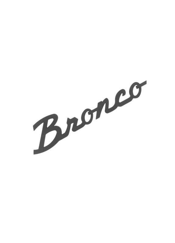 Эмблема надпись Bronco для Ford черная матовая 254х60 мм пластик (на скотче) Ford Motor Company (369610696)