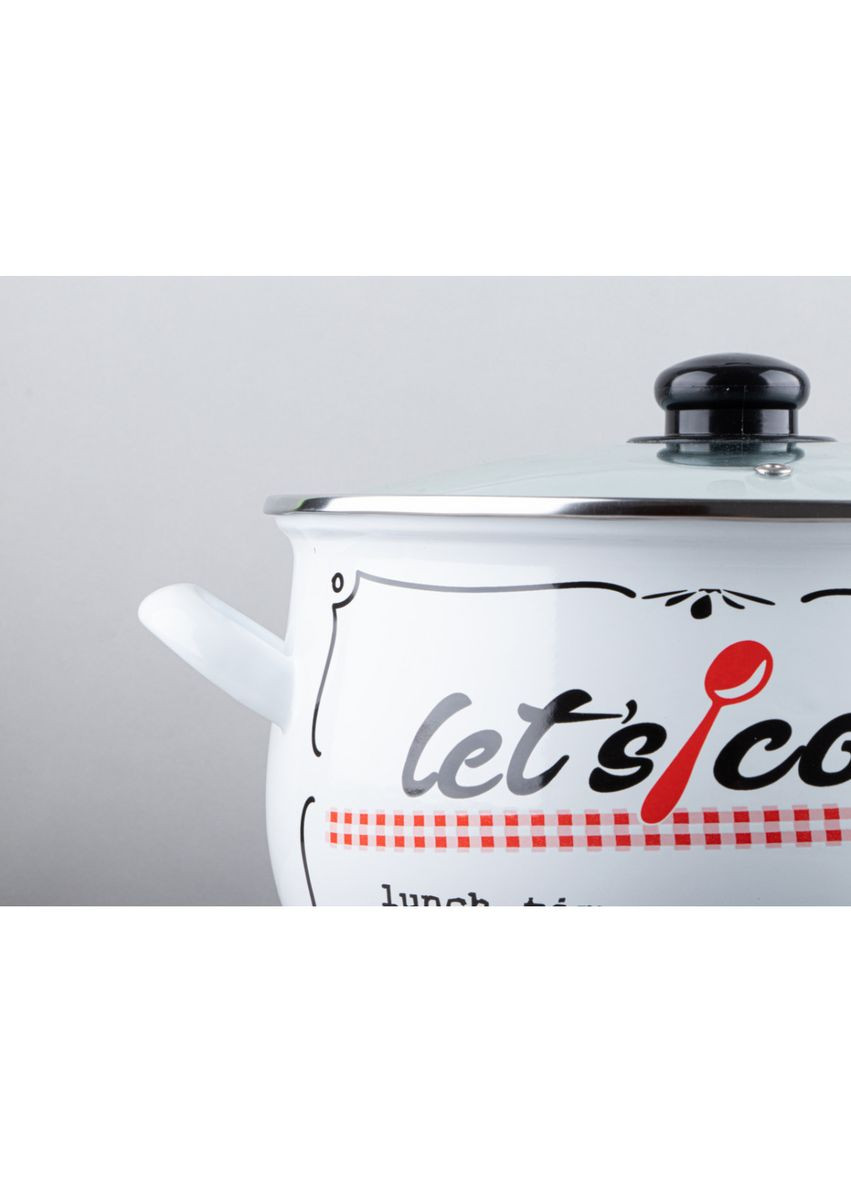 Каструля емальована Давай готувати GT-T-116-LСW 16 см 2.1 л Gusto (349221838)