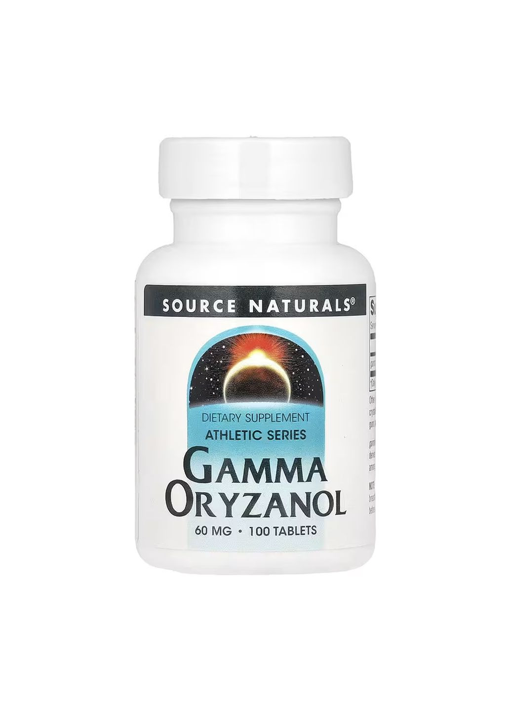 Гамма Оризанол 60 мг 100 таблеток для серцево-судинної системи Source Naturals (367957420)