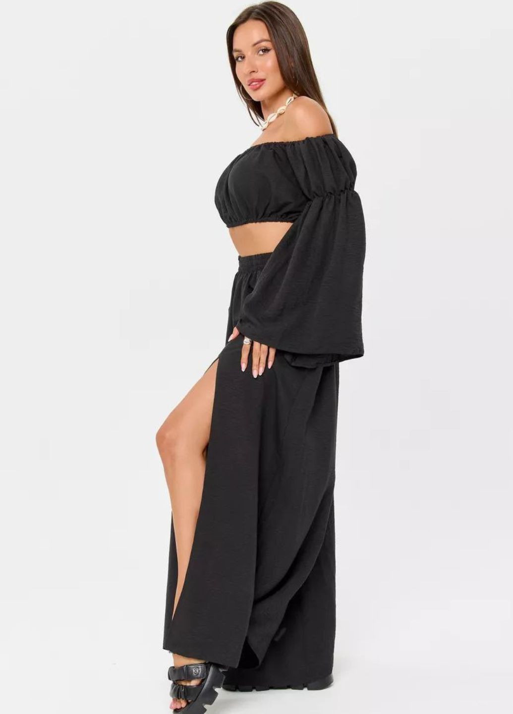 Костюм: топ и юбка с разрезами Tik-Tak (322888594)