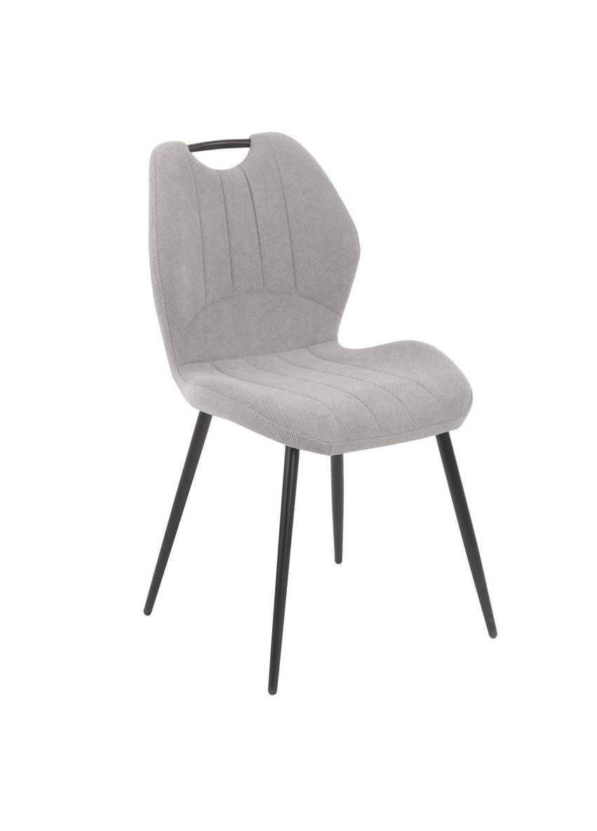Стул RICK черный каркас/серый тк. Intarsio (365461471)