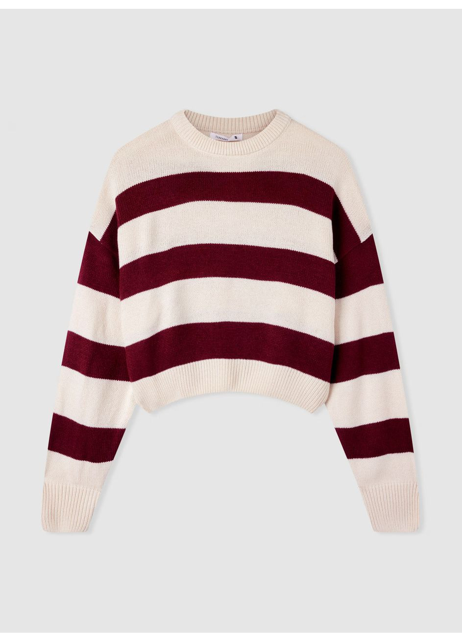 Бордовий зимовий светр жін Terranova