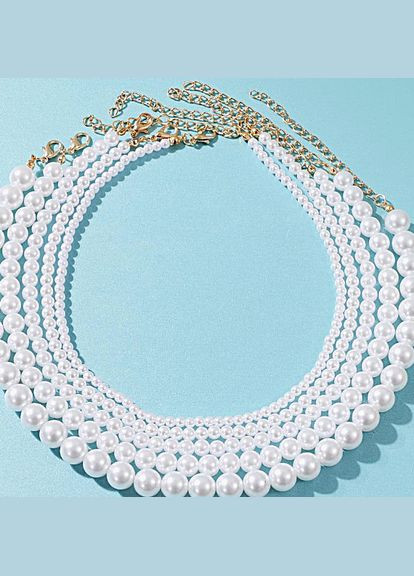 Колье многослойное комплект 5 чокеров No Brand (336546057)