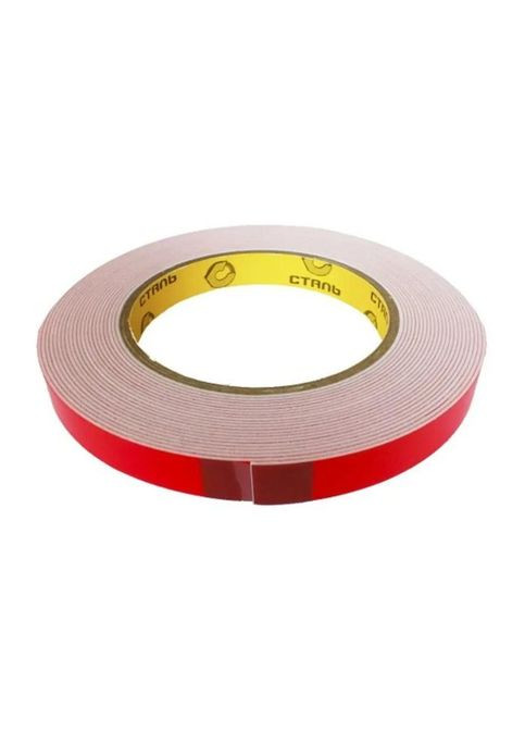 Лента 2-ст.монтаж.12мм х 5м лайнер СТАЛЬ (352748398)