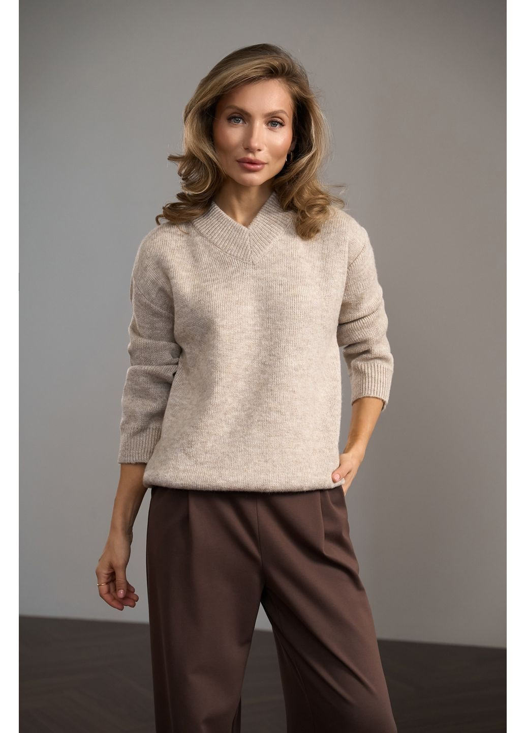 Джемпер з преміальної вовняної пряжі 2839 Triko Bakh (368830053)