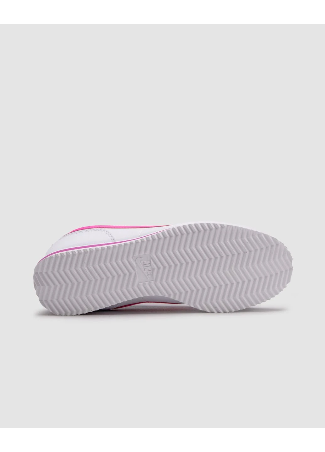 Білі кросівки чоловічі nike cortez gs white laser fuchsia найк кортез демісезон No Brand