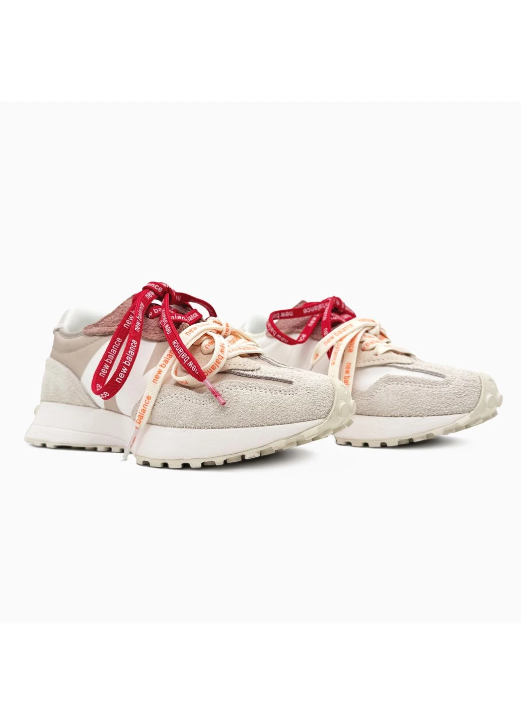 Бежеві літні кросівки new balance 327 beige extreme laces нью беланс 327 No Brand