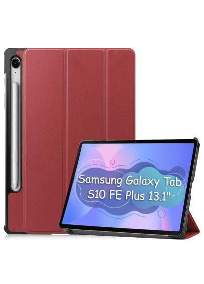 Чехол для планшета Smart Case Samsung Galaxy S10 FE Plus (SM-X620/SM-X626) 13.1" Red Wine (713385) BeCover Smart Case Samsung Galaxy Tab S10 FE Plus (SM-X620 (366696624)