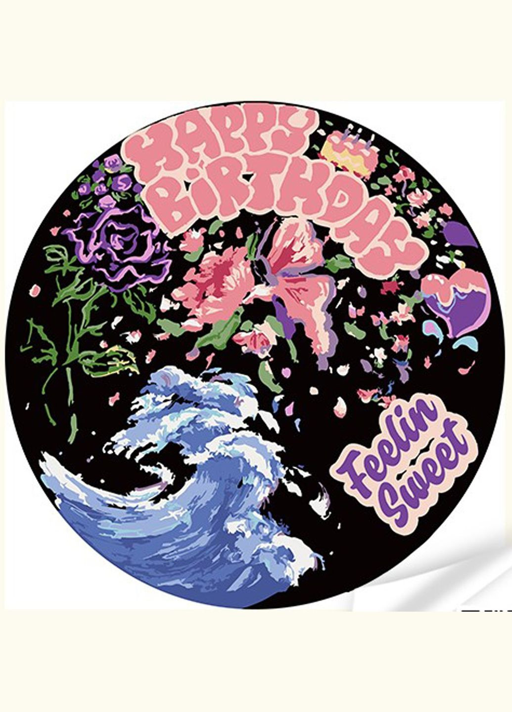 Набор для творчества винил по номерам Праздничное море цветов GP-19 Разноцветный shop (4823113880552) Strateg (333931351)