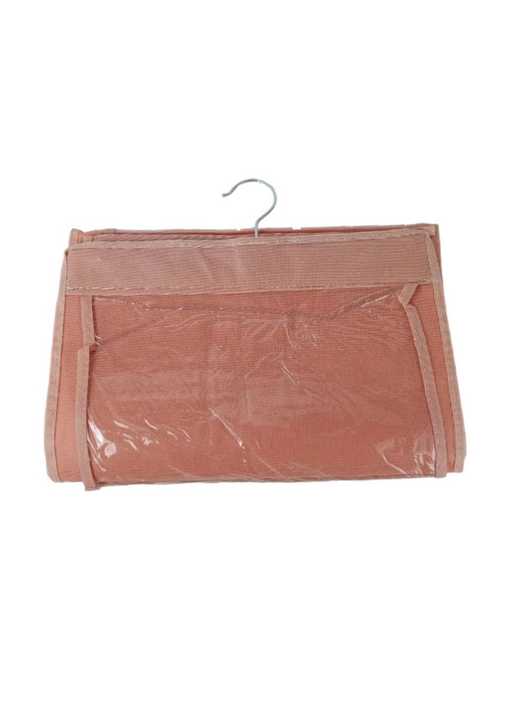 Подвесной органайзер для хранения сумок, 6 отделений, Кораловый (ОДв-145-1) No Brand (371809834)