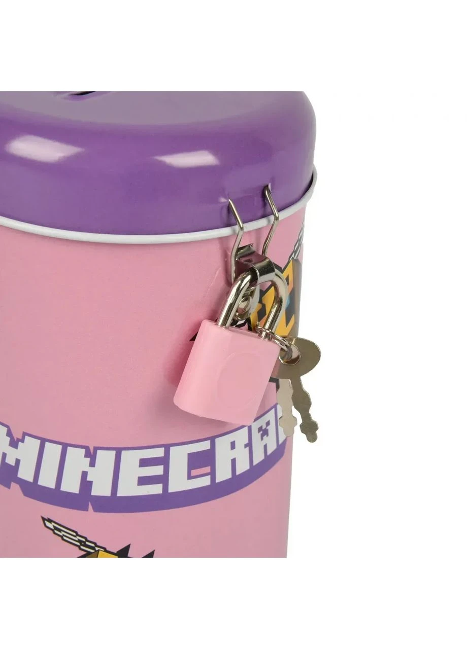 Копилка металлическая круглая 13 х 7,6 см Minecraft.Spring (708575) Yes (388551916)