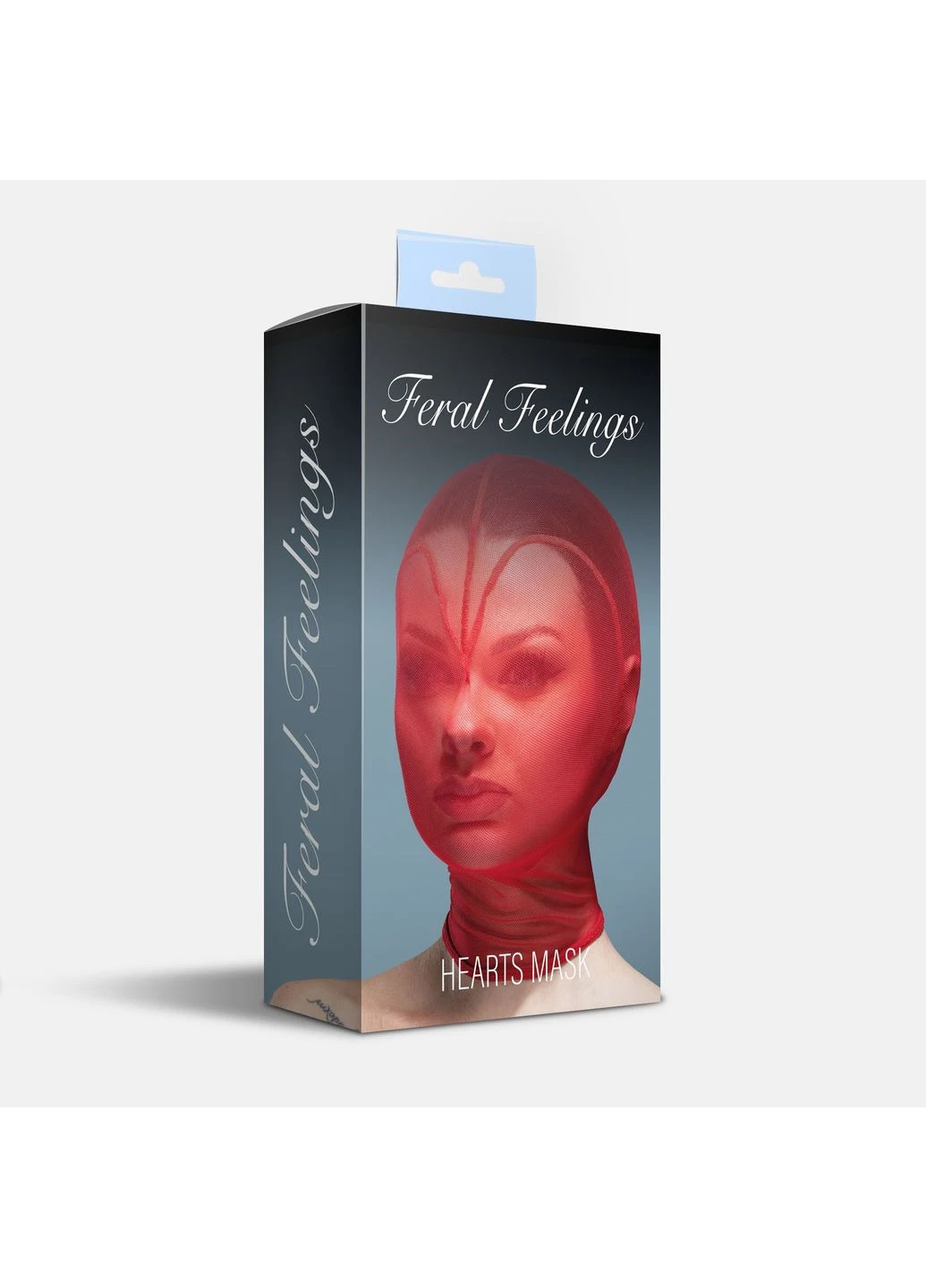 Маска серце сітка із повністю закритим обличчям Hearts Mask Red/RedFeral Feelings 18295 Feral Feelings (392054286)