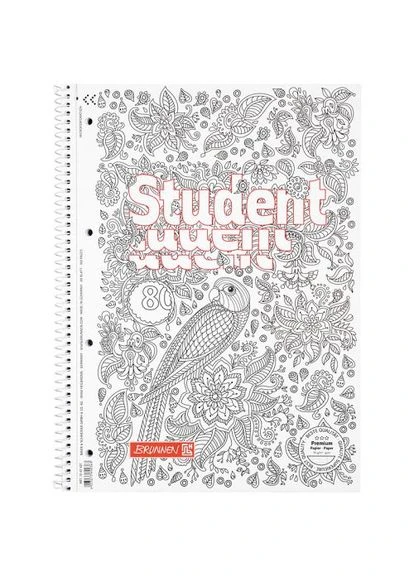 Колледж-блок А4 Premium, лин.., 80 л., Zenart bird No Brand (390025434)