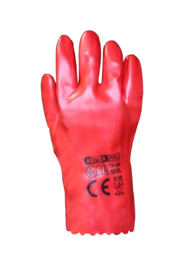 Защитные перчатки ЦВЕТОК PRO Industrial (XL/) бензомаслостойкие с ПВХ покрытием (24263) КВІТКА (304289011)