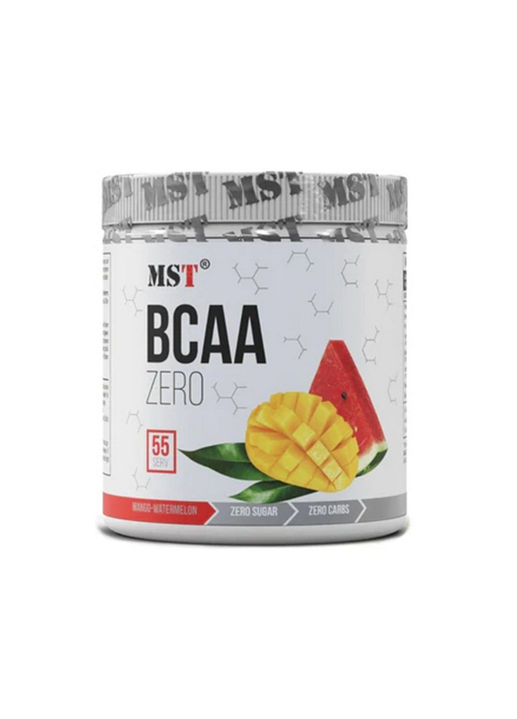 Аминокислота BCAA Zero, 330 грамм Арбуз-манго MST (293338911)