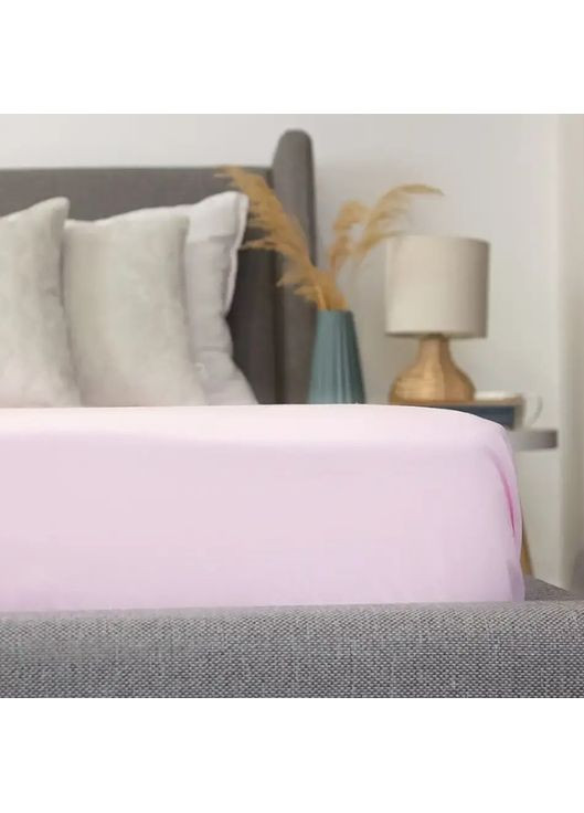 Простирадло-чохол на гумці євро Натхнення 2-04019_31997 200х200 см світло-рожева ТЕП (364863597)