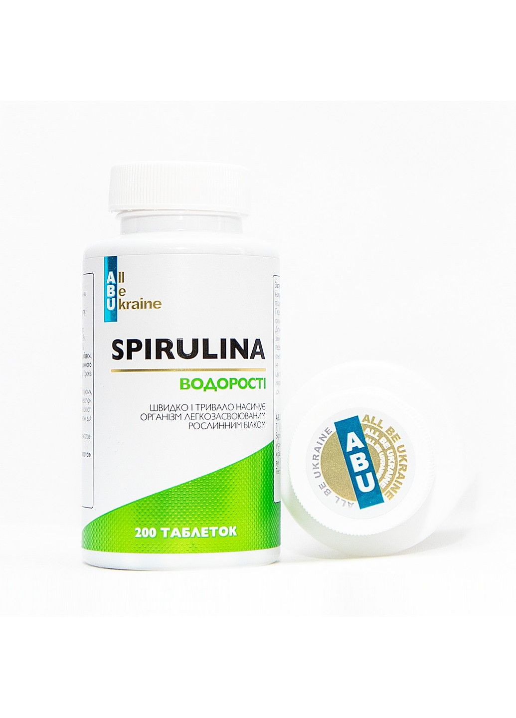 Спирулина Spirulina, 200 таблеток ABU (All Be Ukraine) (292785623)