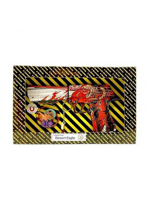 Зібрана модель Гумкостріл "DESERT EAGLE VERMILION" DE-VE Сувенір-Декор (372147911)