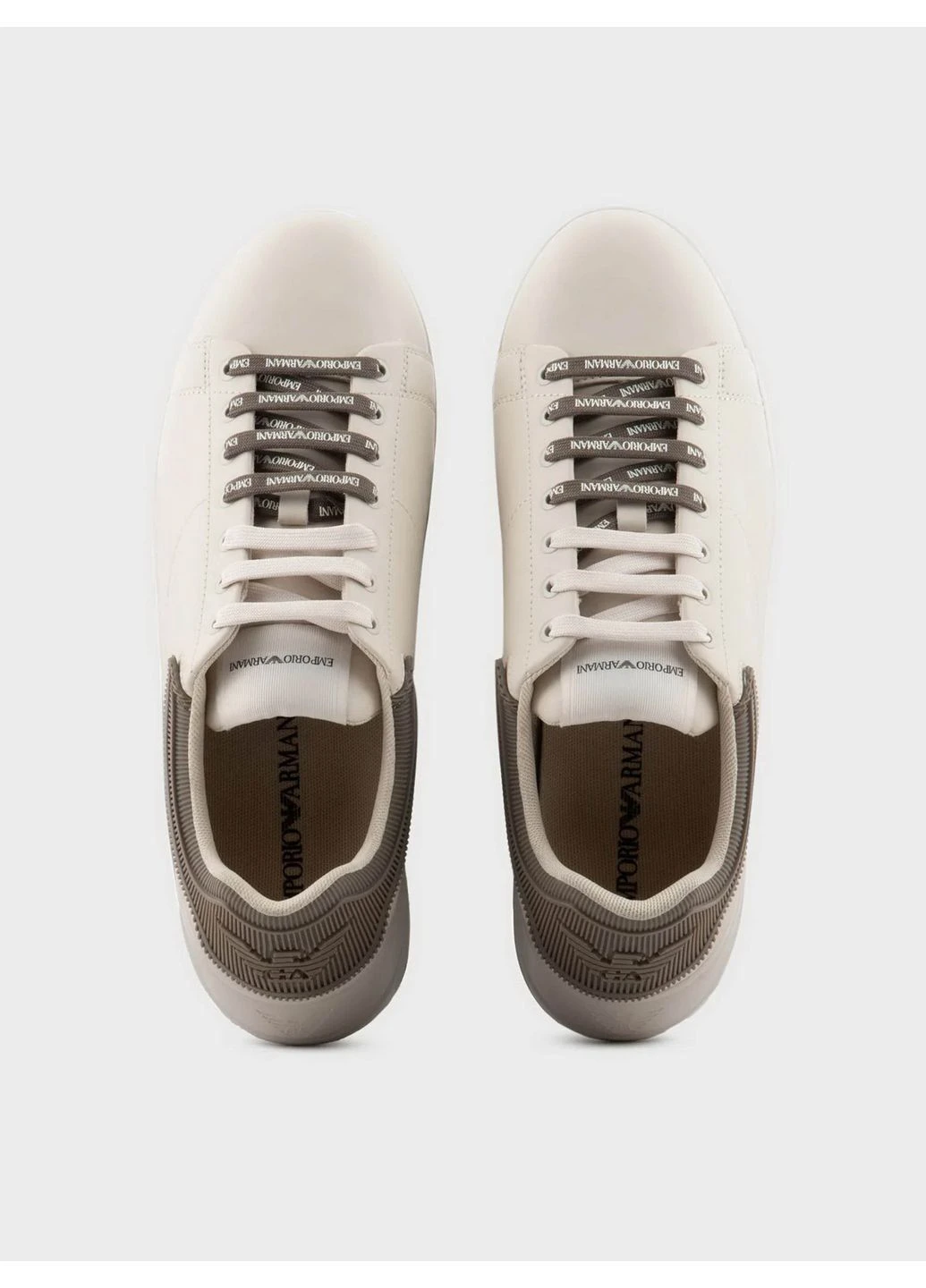 Бежеві кеди низькі 6741038 5q327 Emporio Armani