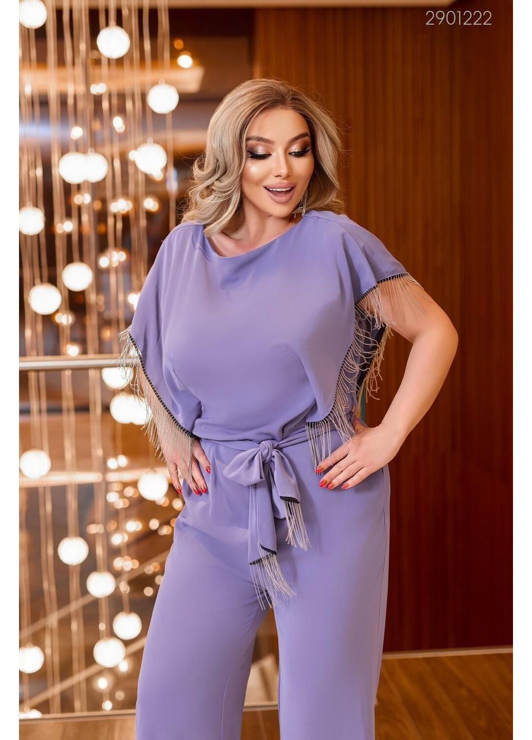 Женский комбинезон Шоле (сиреневый) 2901222 Peony сиреневый поливискоза