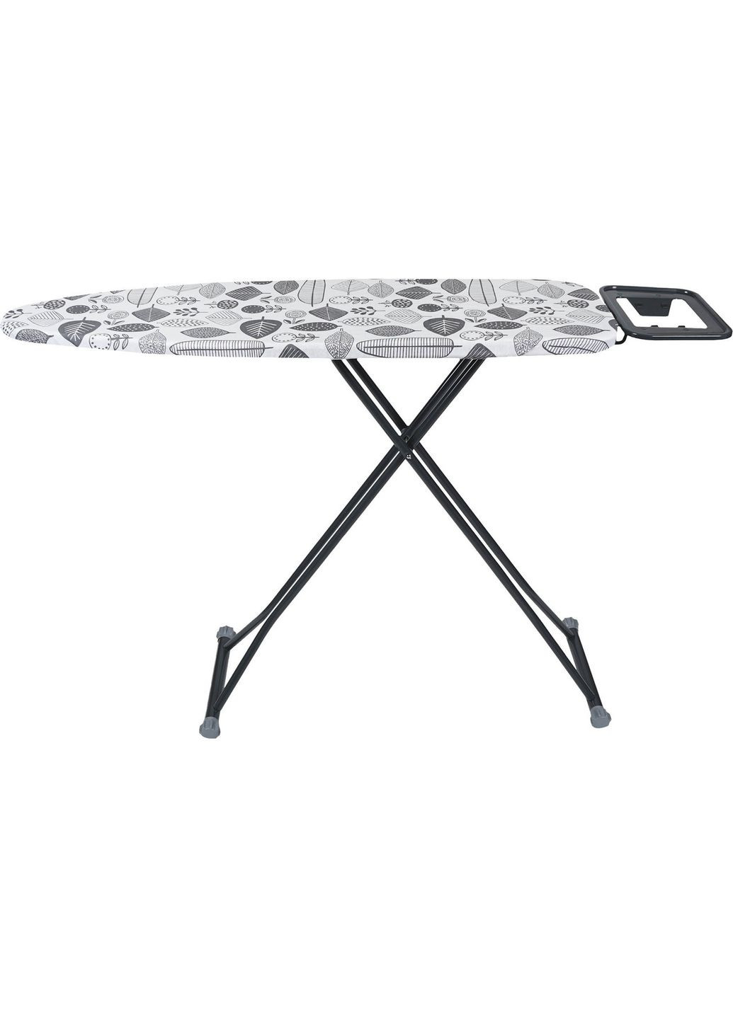 Гладильная доска ALPINE 110 х 33 см моноблок Серые листья (EH11033M-3) EUROHOME (322127314)