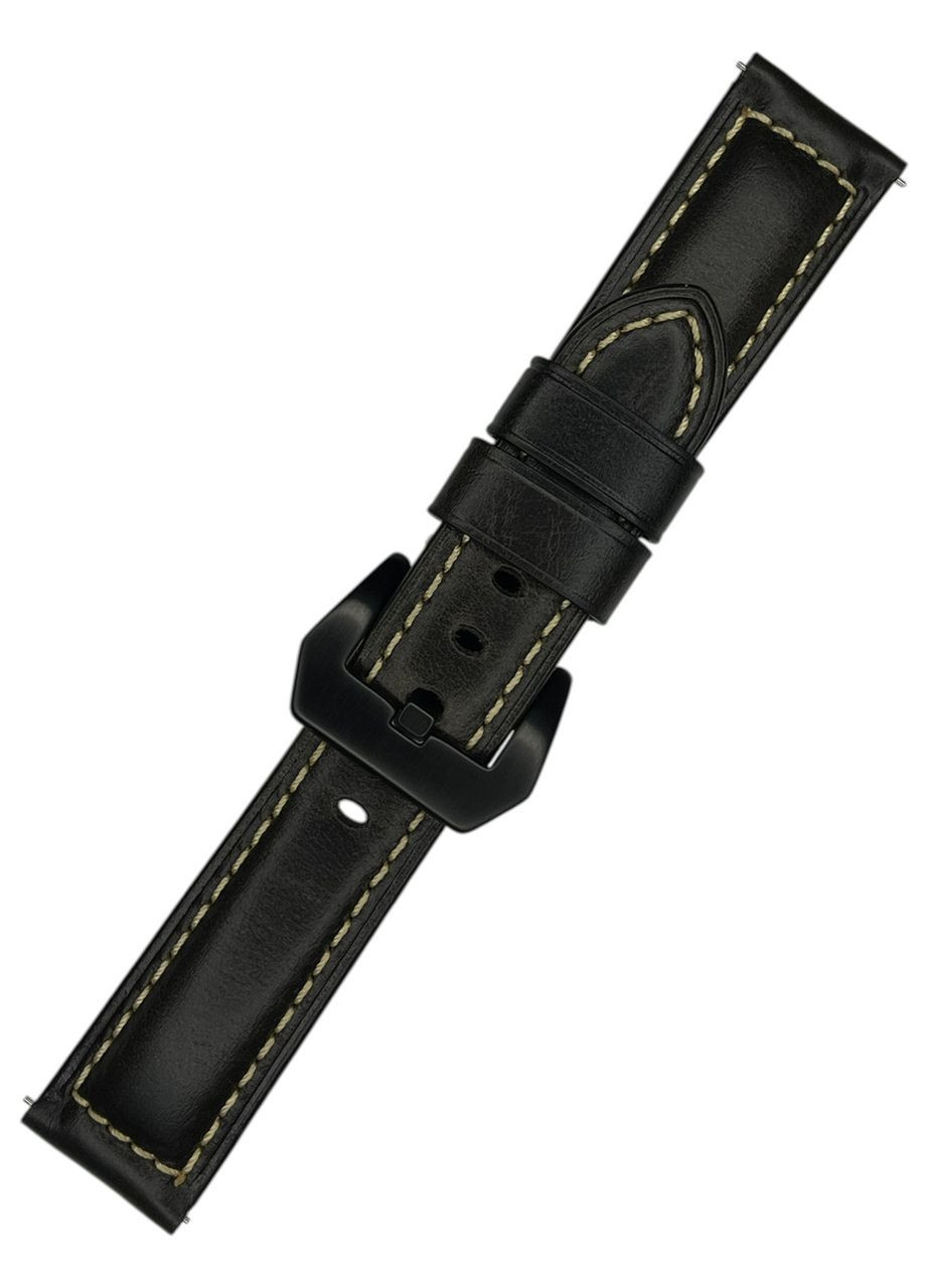 Кожаный ремешок F001 Black buckle для часов Xiaomi Redmi Watch 5 Active / 5 Lite – Dark Brown Primolux (334343786)