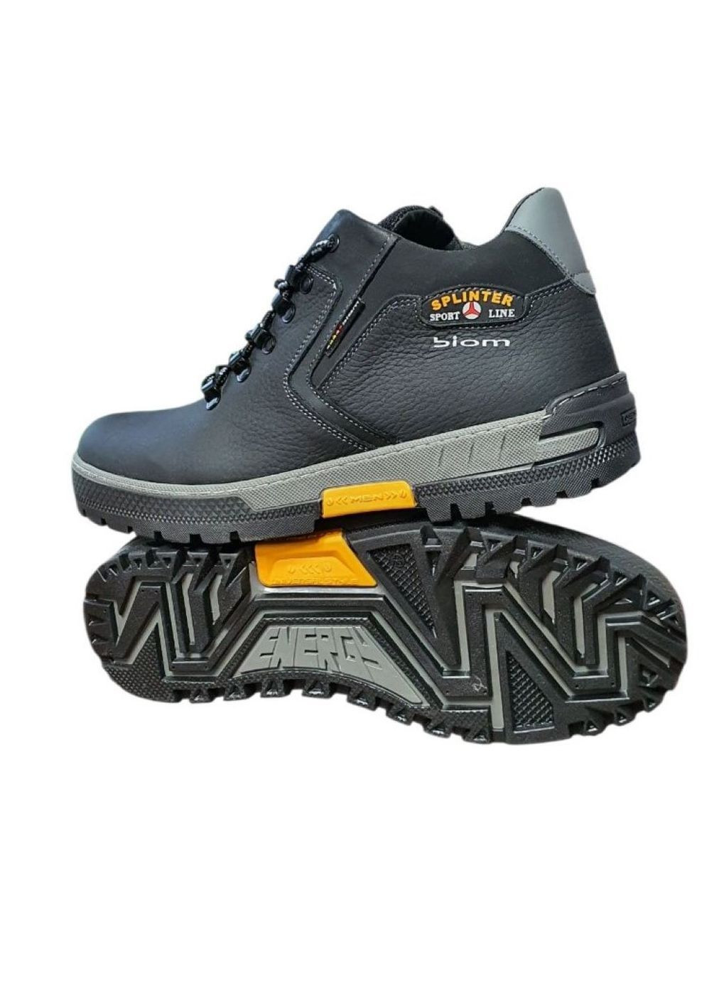 Черные зимние ботинки зимние No Brand