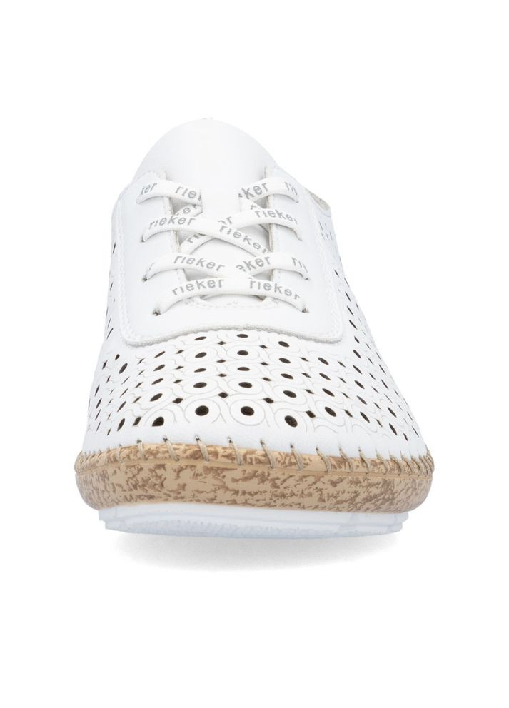 Белые мокасины (р) кожа 0-1-1-44801-80 Rieker