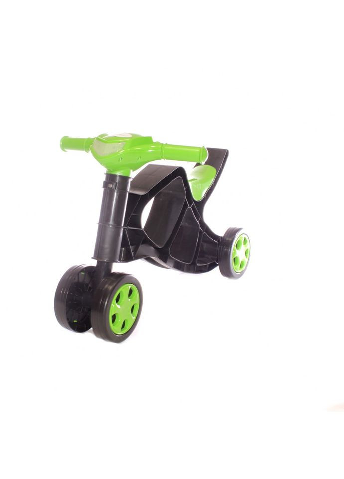 Дитячий біговел Мінібайк 0136/01 чорний з зеленим Doloni (365633328)