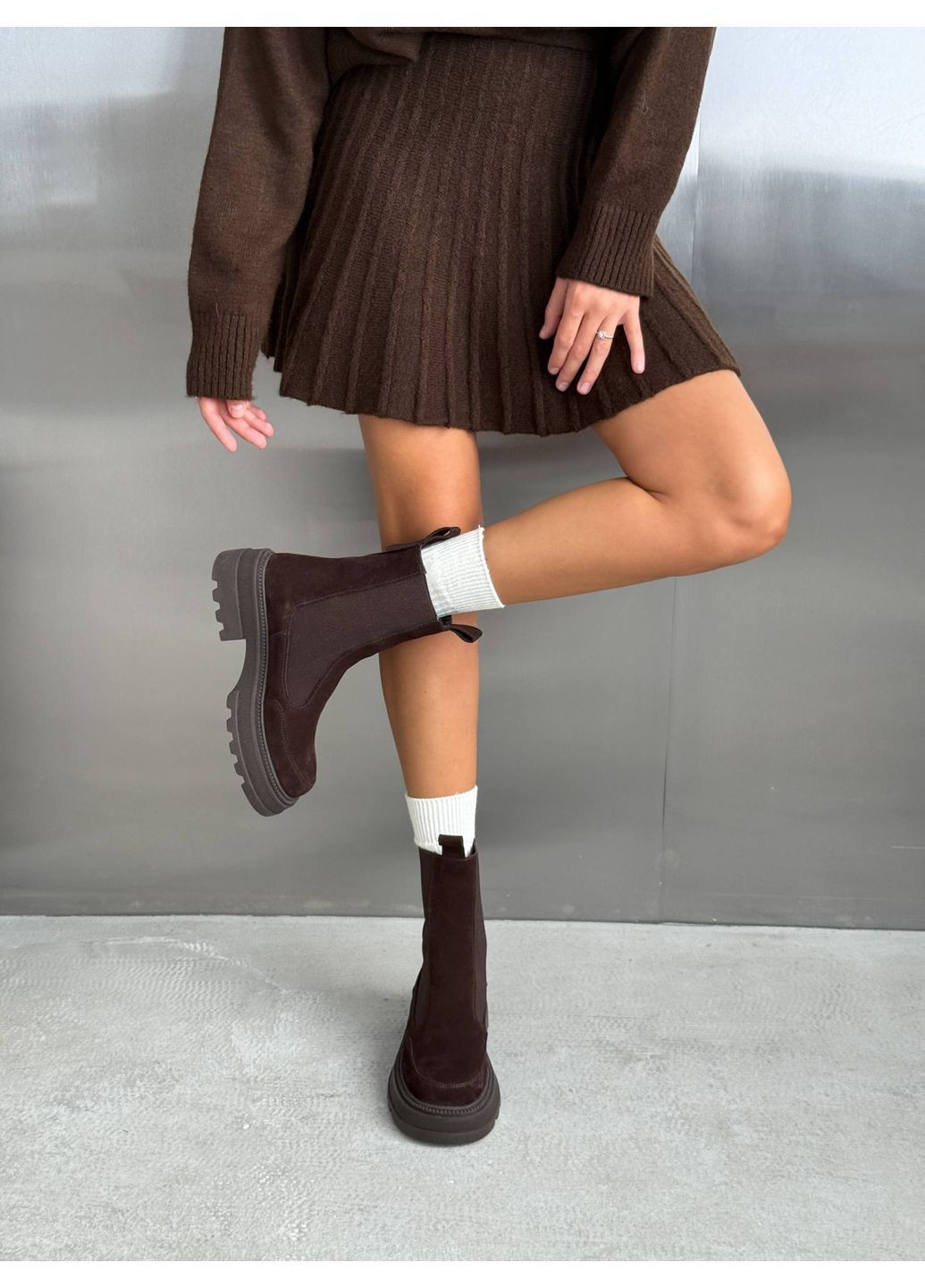 Замшеві Демісезонні челсі Helen (362203220)