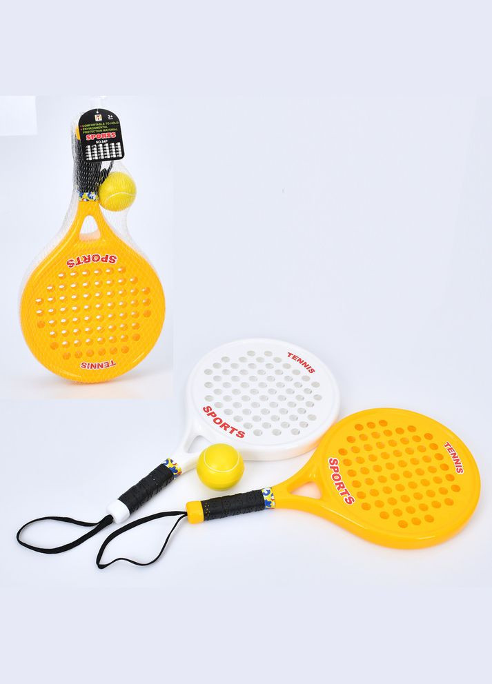 Ракетка дитяча, 2 шт., м'яч фомовий, сітка, 22-46-6 см (MR 1399) No Brand (326740305)