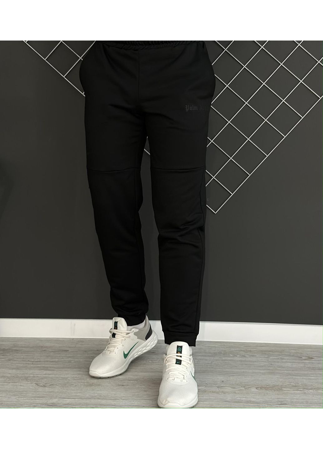 Демісезонні штани чорні з лого Luna (349441861)