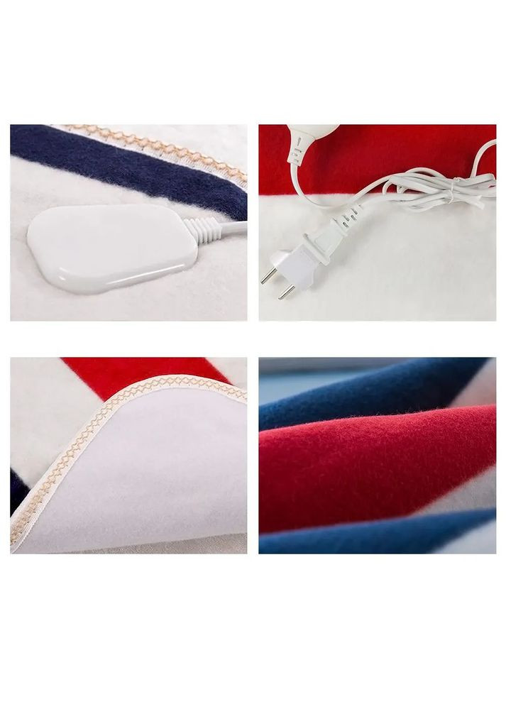 Электпростынь двуспальная на 2 зоны 150*180см, с регулятором. Електро простынь Подогрев для кровати Alfarid 1464 (356148870)