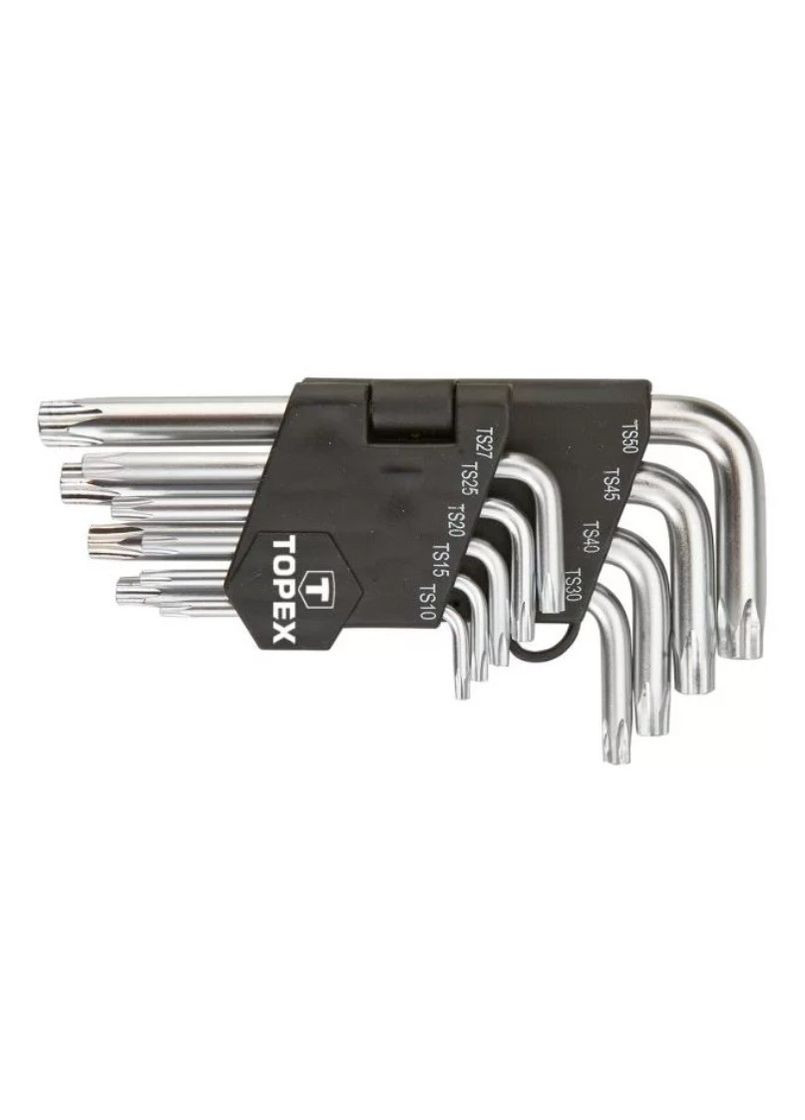 Набір ключів п'ятигранних (TS10-50, 9 шт) п'ятигранники короткі (22751) Topex (306552394)