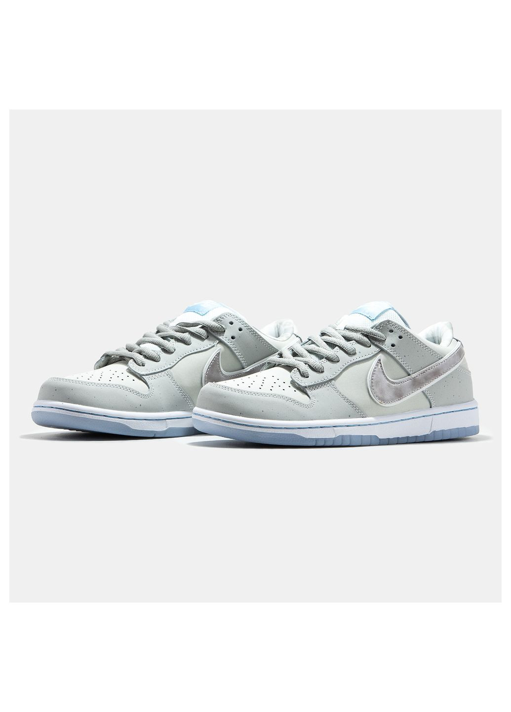 Белые демисезонные кроссовки мужские Nike SB Dunk Low "White Lobster"