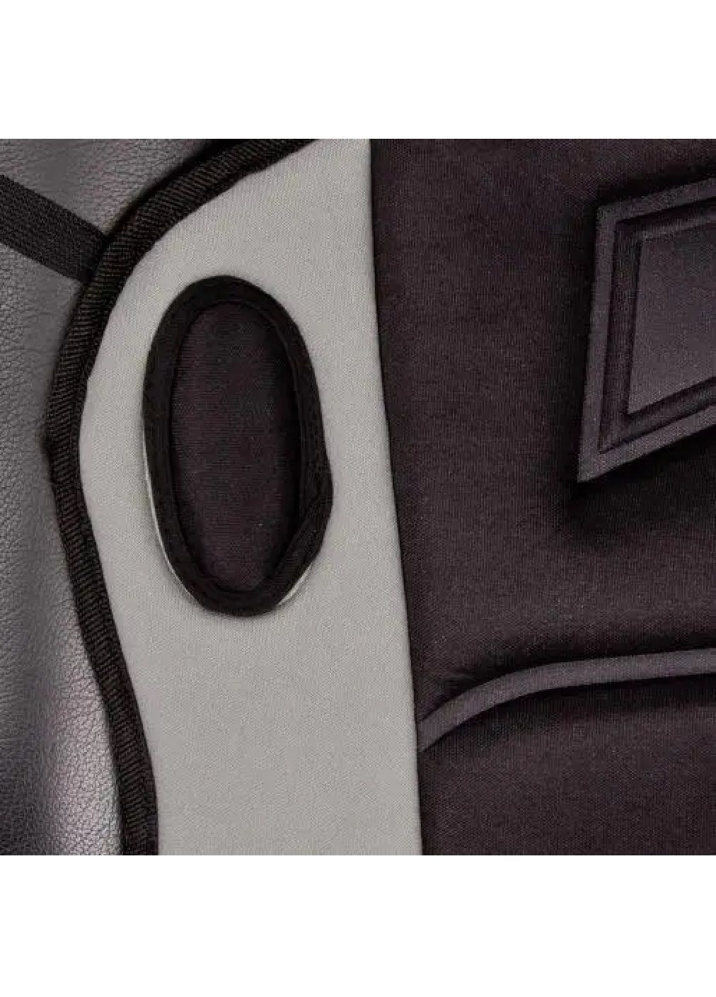 Чохол накидка на сидіння авто з підігрівом сидінь перемикачем від прикурювача 115x49 см (476276-Prob) Сірий з чорним Unbranded (278052286)