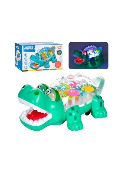 Музыкальная игрушка Крокодил MIC с шестеренками. ProDobro (367090592)