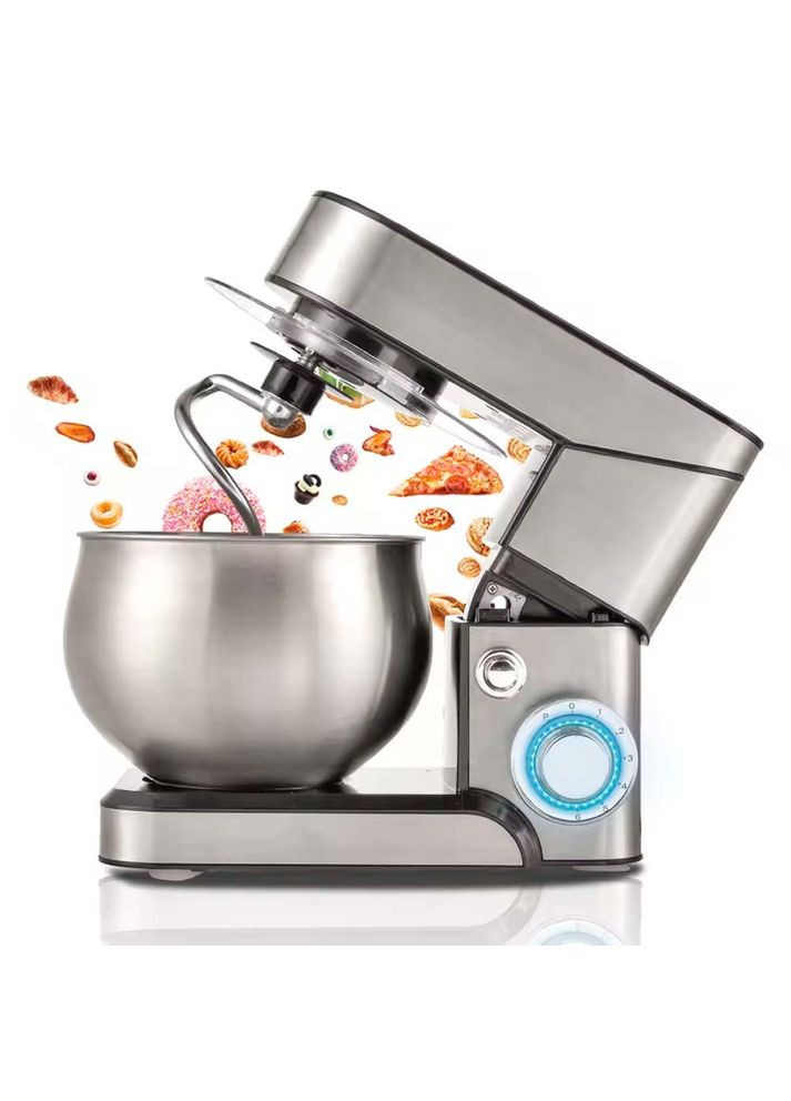 Планетарний міксер 1600 Вт (6 л) + 3 насадки, від мережі, SK-05008 / Тестомес міксер Sokany (367060645)