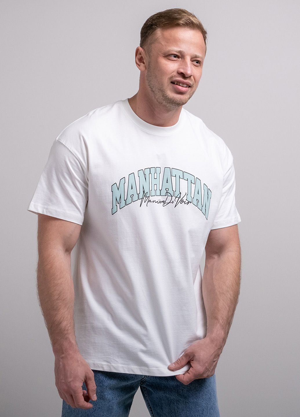 Молочная футболка Power