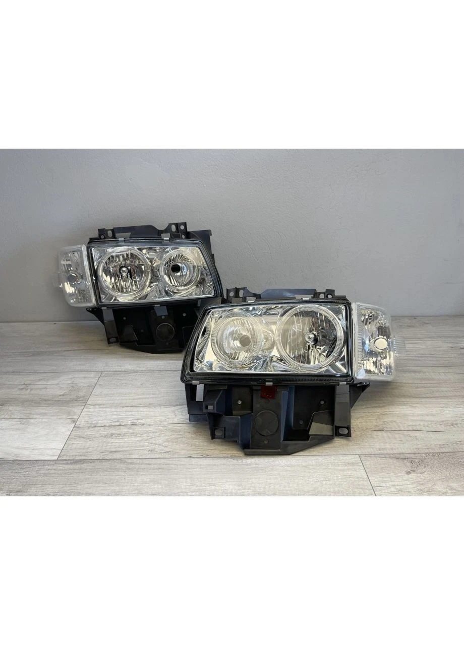 Передні фари Volkswagen T4 (1996-2003) тюнінговані хром (ЦЕНА ЗА ПАРУ) Tuning-Tec Transporter (398182902)