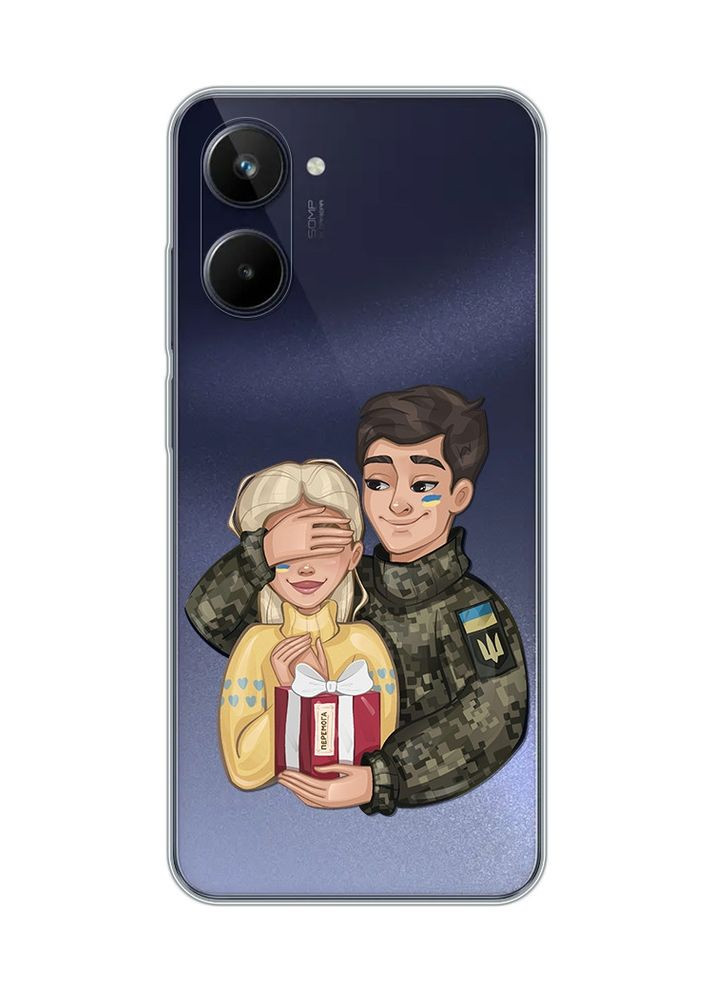 Прозорий чохол на Realme 10 4G:: Подарунок Перемога (патріотичний принт 178) Creative (360697104)