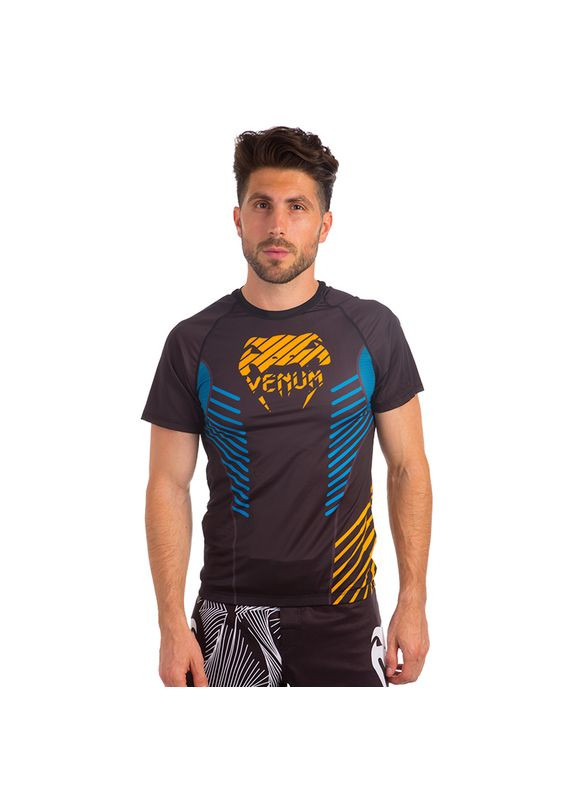 Рашгард с коротким рукавом VNM Plasma CO-8139 Черно-сине-желтый, (06508322) FDSO (323025126)