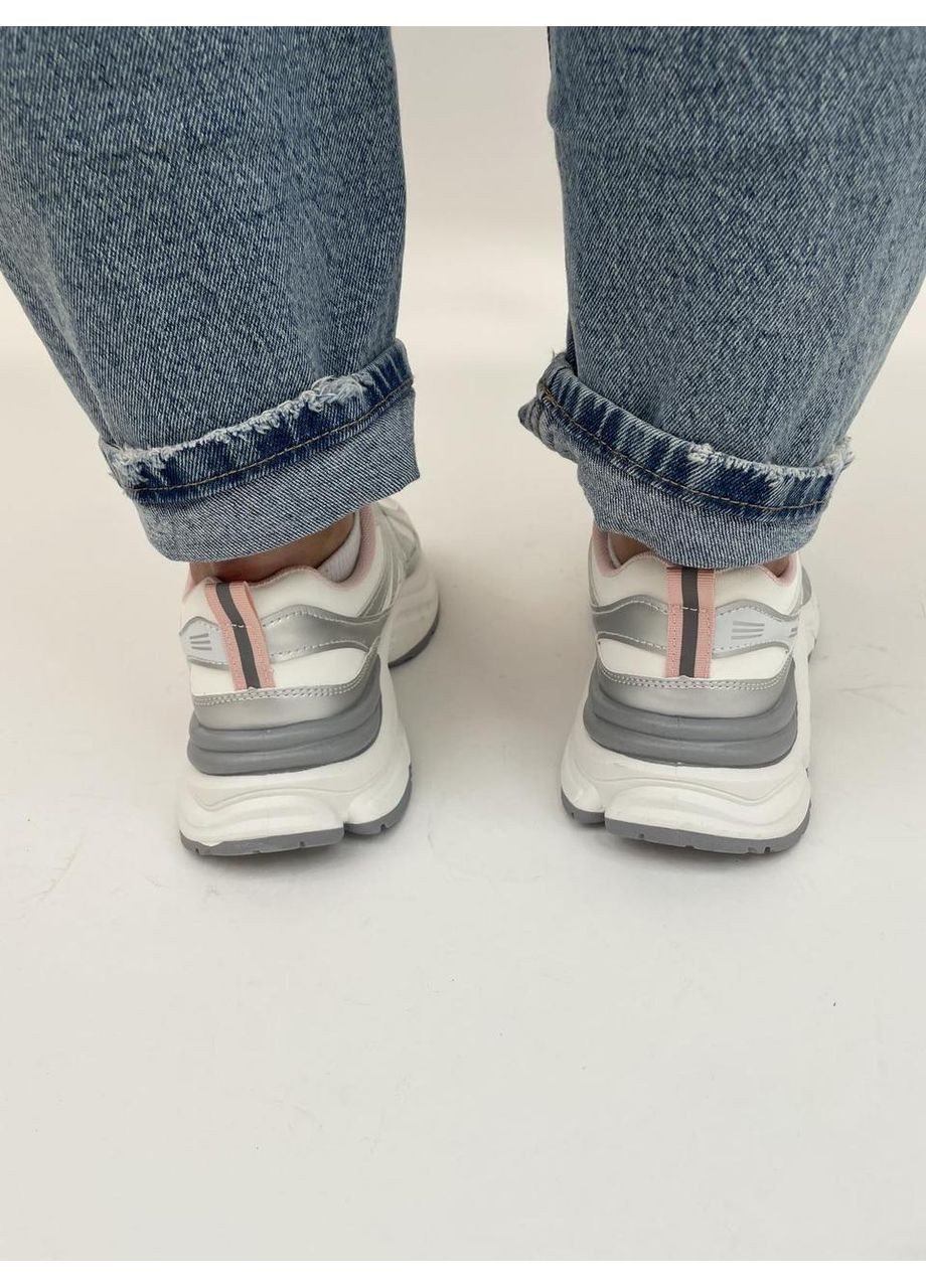 Жіночі стильні кросівки білі (B007) No Brand білі демісезони (360965436)