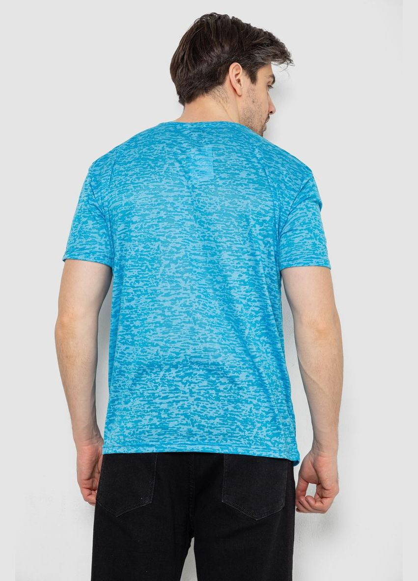 Голубая футболка мужская с принтом Andi 244R6020