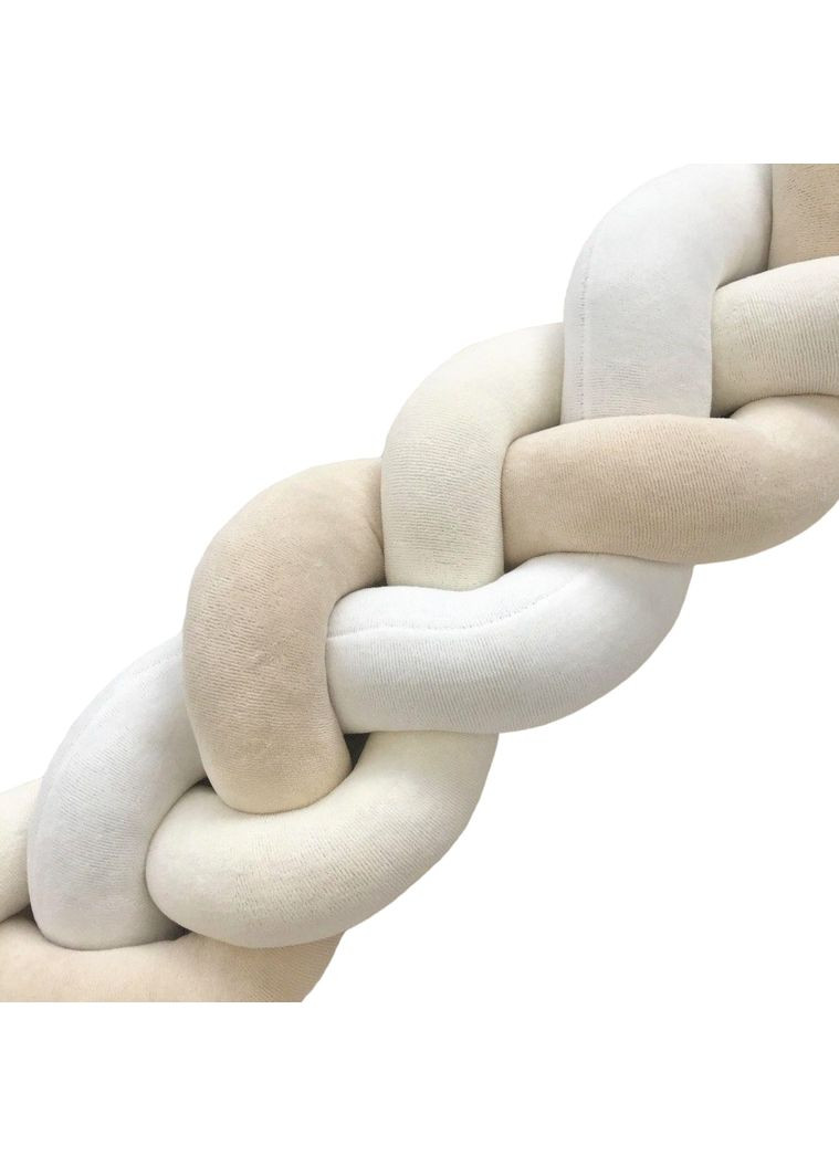 Бортик косичка "Молочно-бело-кремовая" Moontime (366891652)