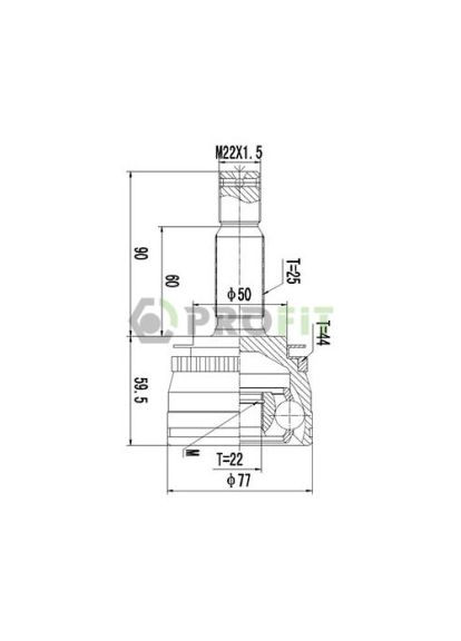Шрус зовнішній PROfit (368519075)