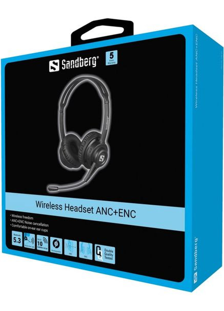 Гарнітура Wireless Headset ANC+ENC Black (126-44) Sandberg (323109193)