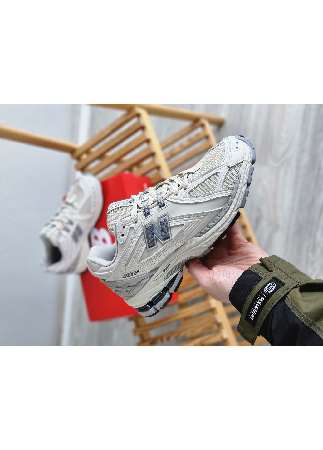 Кроссовки женские и мужские New Balance 1906R Grey | Нью Беланс 1906R серые No Brand бежевые демисезоны (364487153)