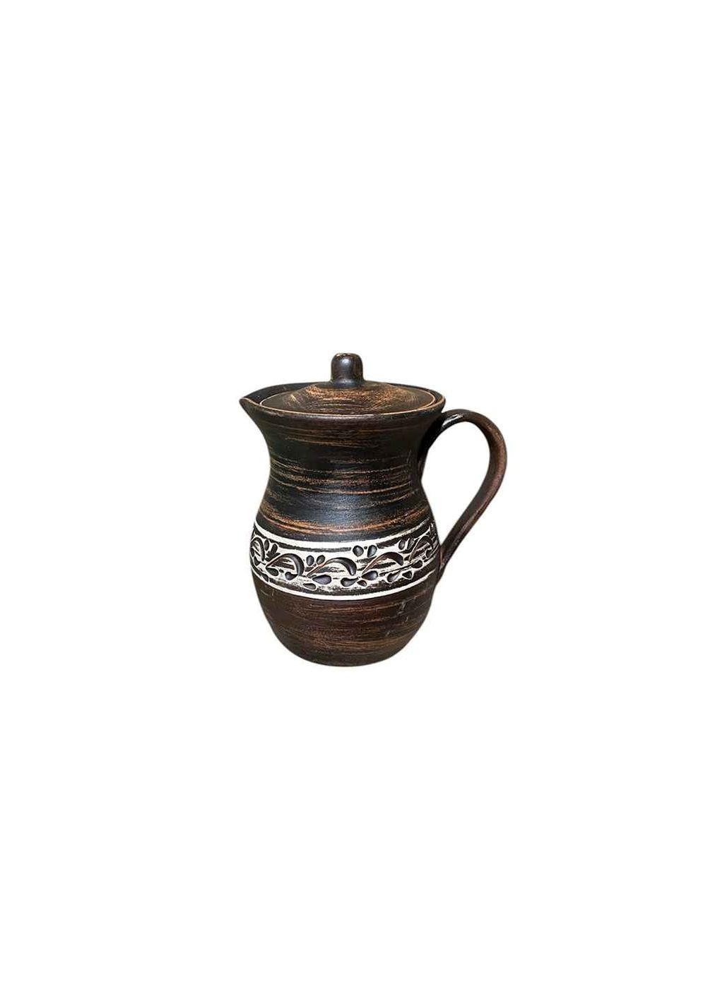 Соусник ARTEL KERAMIST для сливок керамика ангоб с ручкой и крышкой ЕтноКераміка (363327144)