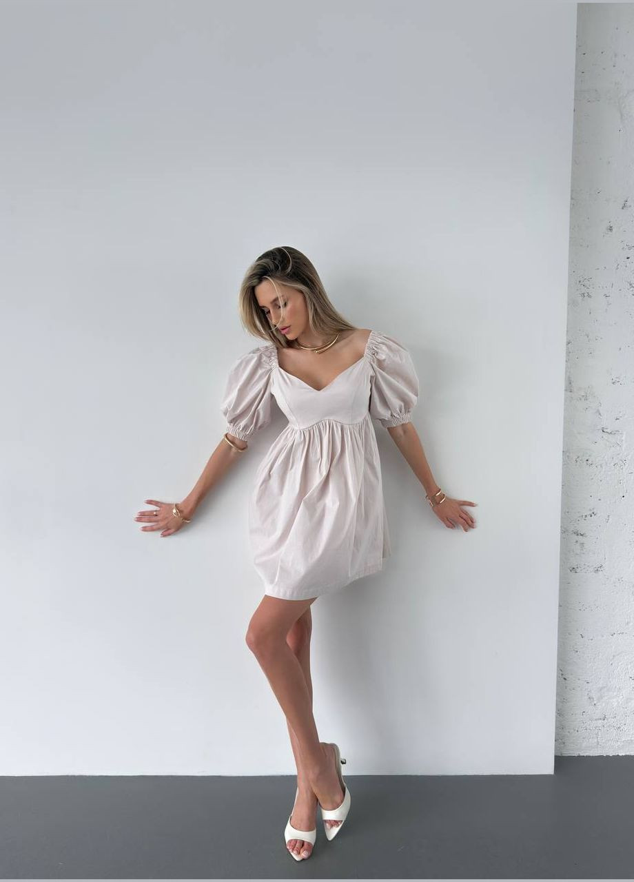 Бежева повсякденний, коктейльна, вечірня, кежуал жіноча сукня Asi.Store.ua